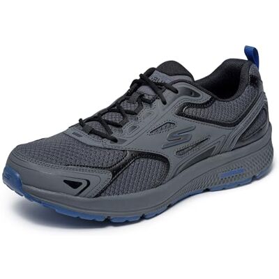 Skechers Men's Go Run Consistent Performance Running & Walking Shoe Sneaker, Charcoal Blue, 6 UK Skechers Men's Go Run Consistent Performance Running & Walking Shoe Sneaker, Charcoal Blue, 6 UK