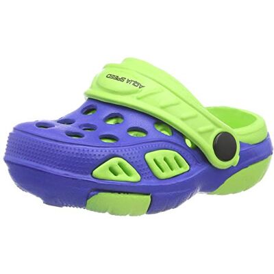 Aqua Speed Men Lido Kids Pool Shoes Blue/Green, Size 19 Aqua Speed Men Lido Kids Pool Shoes Blue/Green, Size 19