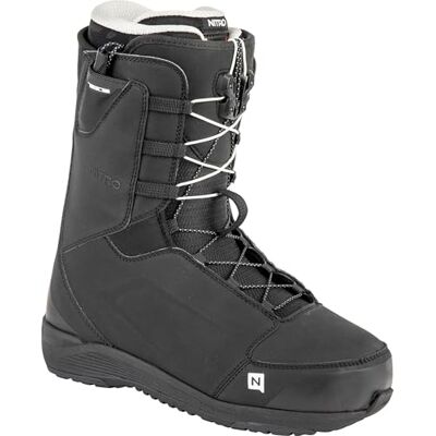 NITRO Men's Anthem TLS All Mountain Freeride Freestyle Quick Lacing System Boat Snowboard Boot Black MP 25.0 // EU 38 2/3 // US 7 NITRO Men's Anthem TLS All Mountain Freeride Freestyle Quick Lacing System Boat Snowboard Boot Black MP 25.0 // EU 38 2/3 // US 7