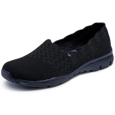 Skechers Seager-STAT-Scalloped Collar Engineered Skech-Knit S - Shoe Skechers Seager-STAT-Scalloped Collar Engineered Skech-Knit S - Shoe