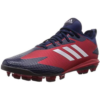 adidas Adizero SP Point Baseball Shoes Molded Cleats (Power Red Silver Navy, UK Footwear Size System, Adult, Men, Numeric, Medium, 7.5) adidas Adizero SP Point Baseball Shoes Molded Cleats (Power Red Silver Navy, UK Footwear Size System, Adult, Men, Numeric, Medium, 7.5)