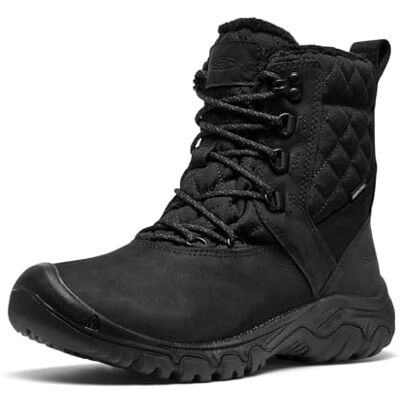 KEEN Women's Greta 2 Classic Style Durable Comfortable Insulated Waterproof Snow Boots, Black, 7 KEEN Women's Greta 2 Classic Style Durable Comfortable Insulated Waterproof Snow Boots, Black, 7