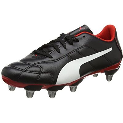 Puma Men's Classico C Rugby H8 Rugby Shoes, Black White red, 14 UK Puma Men's Classico C Rugby H8 Rugby Shoes, Black White red, 14 UK