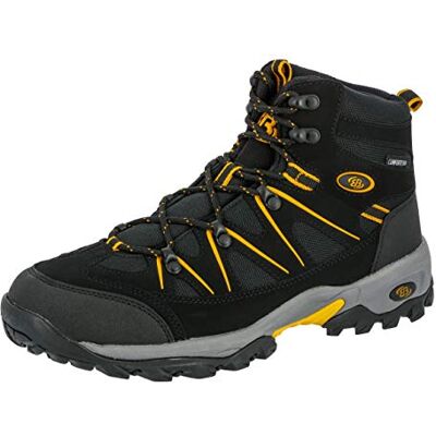 Brütting Men’s Mount Hunter High High Rise Hiking Shoes, Black (Black/Yellow), 12 UK Brütting Men’s Mount Hunter High High Rise Hiking Shoes, Black (Black/Yellow), 12 UK