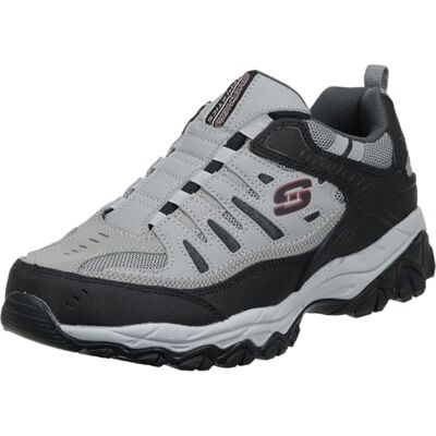 Skechers Mens After Burn M. Fit Loafer Gray/Black - Loafer Skechers Mens After Burn M. Fit Loafer Gray/Black - Loafer