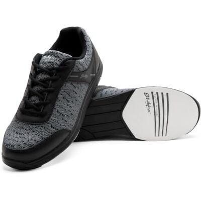 KR Strikeforce Flyer Mesh Mens Athletic Bowling Shoe Black Steel KR Strikeforce Flyer Mesh Mens Athletic Bowling Shoe Black Steel