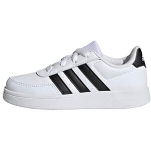 adidas Unisex Kids Breaknet Lifestyle Court Lace Shoes, Cloud White / Core Black / Core Black, 1 UK adidas Unisex Kids Breaknet Lifestyle Court Lace Shoes, Cloud White / Core Black / Core Black, 1 UK