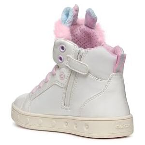Geox J Skylin Girl A Sneaker, White/Multicolor, 5 UK Child Geox J Skylin Girl A Sneaker, White/Multicolor, 5 UK Child