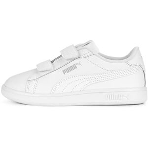 Puma Unisex Kids Smash 3.0 L V Ps Sneakers, White-Cool Light Gray, 1 UK Puma Unisex Kids Smash 3.0 L V Ps Sneakers, White-Cool Light Gray, 1 UK