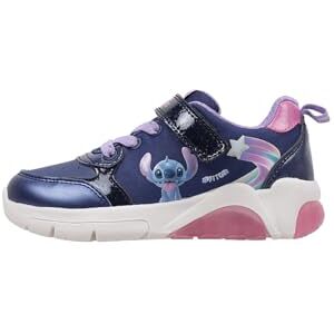 Geox J FADINLIGHT Girl B Sneaker, Navy/Fuchsia, 4.5 UK Geox J FADINLIGHT Girl B Sneaker, Navy/Fuchsia, 4.5 UK