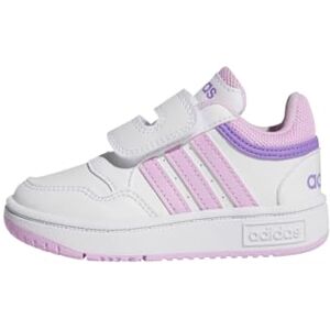 adidas Hoops Shoes, Cloud White/Bliss Lilac, 5 UK adidas Hoops Shoes, Cloud White/Bliss Lilac, 5 UK