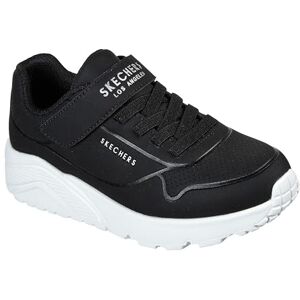 Skechers Boy's Uno Retro-Groove Sneaker, Black Synthetic/Black Textile/White Trim, 1.5 UK Skechers Boy's Uno Retro-Groove Sneaker, Black Synthetic/Black Textile/White Trim, 1.5 UK