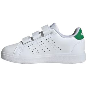 adidas Unisex Kids Advantage Base 2.0 Shoes Junior, Cloud White/Cloud White/Green, 3 UK adidas Unisex Kids Advantage Base 2.0 Shoes Junior, Cloud White/Cloud White/Green, 3 UK