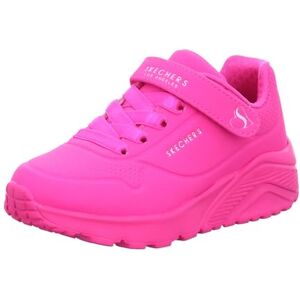 Skechers Girls Uno Lite Trainers, Hot Pink Synthetic Trim, 10 UK Skechers Girls Uno Lite Trainers, Hot Pink Synthetic Trim, 10 UK