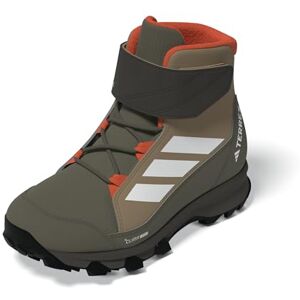 adidas Terrex Snow CF Climawarm Winter Shoes Kids Hiking, Cardboard/FTWR White/semi Impact Orange, 5 UK Child adidas Terrex Snow CF Climawarm Winter Shoes Kids Hiking, Cardboard/FTWR White/semi Impact Orange, 5 UK Child