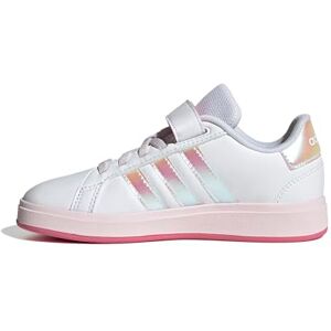 adidas Unisex Kids Grand Court 2.0 Shoes Kids Tennis Shoes, FTWR White Iridescent Pink Fusion, 11 UK Child adidas Unisex Kids Grand Court 2.0 Shoes Kids Tennis Shoes, FTWR White Iridescent Pink Fusion, 11 UK Child