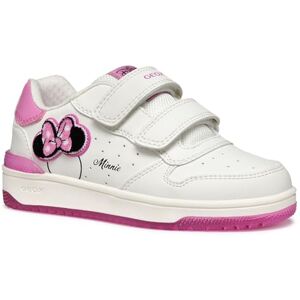 Geox J WASHIBA Girl B Sneaker, White/Fuchsia, 12.5 UK Geox J WASHIBA Girl B Sneaker, White/Fuchsia, 12.5 UK