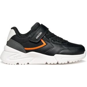 Geox J Loftus BOY Sneaker, Black/Orange, 10 UK Child Geox J Loftus BOY Sneaker, Black/Orange, 10 UK Child