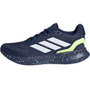 adidas Unisex Kids RUNFALCON 5 Shoes Junior, Dark Blue/FTWR White/hi-res Yellow, 3 UK adidas Unisex Kids RUNFALCON 5 Shoes Junior, Dark Blue/FTWR White/hi-res Yellow, 3 UK