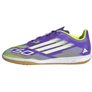 adidas F50 Club Indoor Football Boots Kids, Purple Rush/Cloud White/Lucid Lemon, 10 UK Child adidas F50 Club Indoor Football Boots Kids, Purple Rush/Cloud White/Lucid Lemon, 10 UK Child