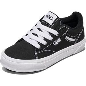Vans Unisex Kids Seldan Sneaker, Black Canvas Black White 187, 2 UK Vans Unisex Kids Seldan Sneaker, Black Canvas Black White 187, 2 UK
