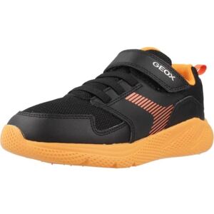 Geox J SPRINTYE BOY A Sneaker, Black/Orange, 10 UK Child Geox J SPRINTYE BOY A Sneaker, Black/Orange, 10 UK Child