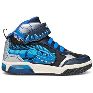 Geox J INEK BOY A Sneaker, Navy/Turquoise, 6 UK Child Geox J INEK BOY A Sneaker, Navy/Turquoise, 6 UK Child