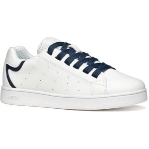 Geox J ECLYPER BOY B Sneaker, White/Navy, 1 UK Geox J ECLYPER BOY B Sneaker, White/Navy, 1 UK