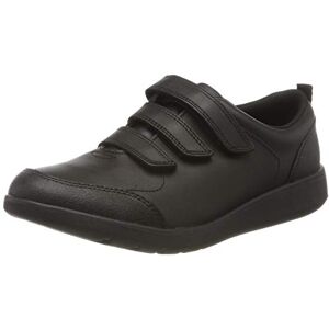 CLARKS Boy's Scape Sky Y Sneakers, Black Leather, 3.5 UK CLARKS Boy's Scape Sky Y Sneakers, Black Leather, 3.5 UK