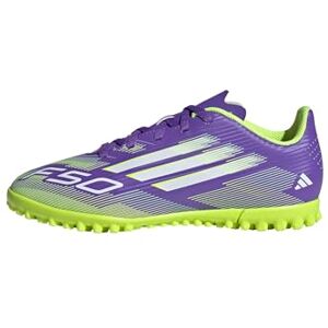 adidas F50 Club Turf Football Boots Kids, Purple Rush/Cloud White/Lucid Lemon, 13 UK Child adidas F50 Club Turf Football Boots Kids, Purple Rush/Cloud White/Lucid Lemon, 13 UK Child