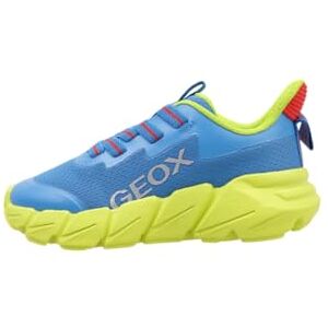 Geox J FLEXYPER Fast BOY Sneaker, Royal/Lime, 2 UK Geox J FLEXYPER Fast BOY Sneaker, Royal/Lime, 2 UK