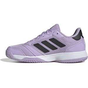 adidas Ligra 8 Kids Indoor Shoes Sports, Powder Plum/Core Black/Cloud White, 4 UK Child adidas Ligra 8 Kids Indoor Shoes Sports, Powder Plum/Core Black/Cloud White, 4 UK Child