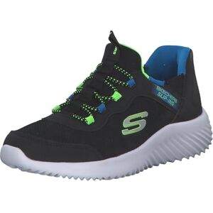 Skechers Boys Bounder Brisk-Burst Sneaker, Black Lime, 2 UK Child Skechers Boys Bounder Brisk-Burst Sneaker, Black Lime, 2 UK Child