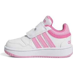 adidas Hoops Shoes, FTWR White/Bliss Pink/Pulse Magenta, 3 UK Child adidas Hoops Shoes, FTWR White/Bliss Pink/Pulse Magenta, 3 UK Child