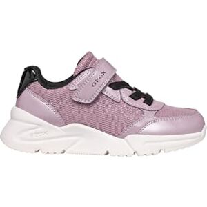 Geox Girls J Loftus C Sneaker, Pink, 1 UK Geox Girls J Loftus C Sneaker, Pink, 1 UK