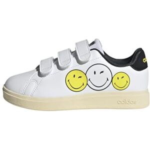 adidas Unisex Kids Smiley Advantage 2.0 Shoes Children, Cloud White/Bright Yellow/Core Black, 11 UK Child adidas Unisex Kids Smiley Advantage 2.0 Shoes Children, Cloud White/Bright Yellow/Core Black, 11 UK Child