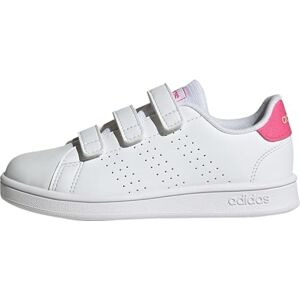 adidas Unisex Kids Advantage Lifestyle Court Hook-and-Loop Shoes, Cloud White/Pulse Magenta/Quartz, 2 UK adidas Unisex Kids Advantage Lifestyle Court Hook-and-Loop Shoes, Cloud White/Pulse Magenta/Quartz, 2 UK