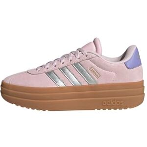 adidas VL Court Bold Shoes Junior, Clear Pink/Silver Metallic/Gold Metallic, 5.5 UK Child adidas VL Court Bold Shoes Junior, Clear Pink/Silver Metallic/Gold Metallic, 5.5 UK Child