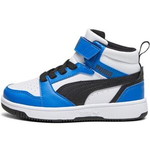 Puma Unisex Rebound V6 Mid AC+ PS Athletic Shoes, White, 2 Puma Unisex Rebound V6 Mid AC+ PS Athletic Shoes, White, 2