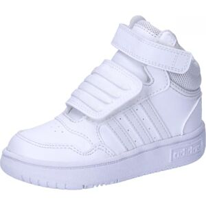 adidas Unisex Kids Hoops Mid Shoes, Cloud White/Cloud White/Cloud White, 6 UK Child adidas Unisex Kids Hoops Mid Shoes, Cloud White/Cloud White/Cloud White, 6 UK Child