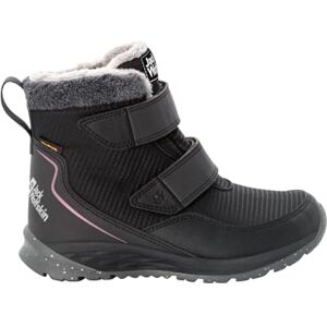Jack Wolfskin Boy's Unisex Kids Polar Wolf Texapore MID VC K Snow Boot, Phantom/Pink, 11 UK Child Jack Wolfskin Boy's Unisex Kids Polar Wolf Texapore MID VC K Snow Boot, Phantom/Pink, 11 UK Child
