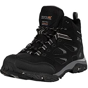 Regatta Mens Holcombe IEP Mid Hiking Boots (9.5 UK) (Black/Granite) Regatta Mens Holcombe IEP Mid Hiking Boots (9.5 UK) (Black/Granite)