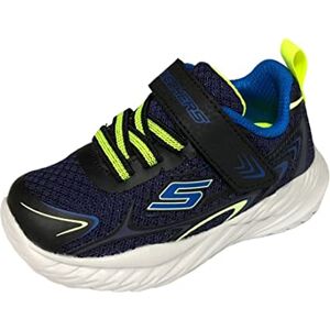 Skechers Boys 403887n Nvlm Sneaker, Navy Textile Black Lime Trim, 4 UK Child Skechers Boys 403887n Nvlm Sneaker, Navy Textile Black Lime Trim, 4 UK Child