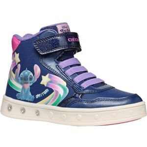 Geox J Skylin Girl F Sneaker, Navy/Fuchsia, 10 UK Child Geox J Skylin Girl F Sneaker, Navy/Fuchsia, 10 UK Child