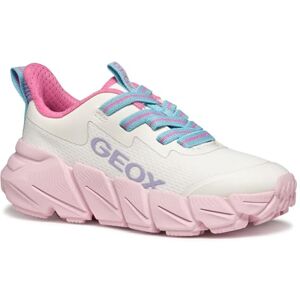 Geox J FLEXYPER Fast Girl Sneaker, White/Pink, 0.5 UK Geox J FLEXYPER Fast Girl Sneaker, White/Pink, 0.5 UK