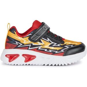 Geox J Assister Boy B Sneaker, Black Red, 7 UK Child Geox J Assister Boy B Sneaker, Black Red, 7 UK Child