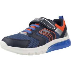 Geox J CIBERDRON BOY C Sneaker, Navy/Orange, 1 UK Geox J CIBERDRON BOY C Sneaker, Navy/Orange, 1 UK
