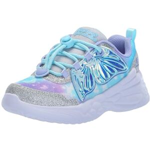 Skechers Girl's Dream Racer Wing Brites Sneaker, Silver, 11 UK Child Skechers Girl's Dream Racer Wing Brites Sneaker, Silver, 11 UK Child