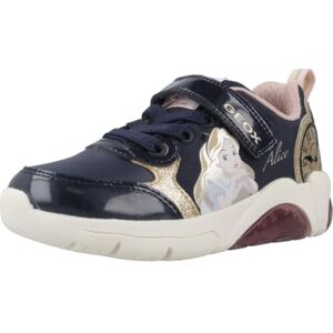 Geox J FADINLIGHT Girl E Sneaker, Navy/Platinum, 2 UK Geox J FADINLIGHT Girl E Sneaker, Navy/Platinum, 2 UK