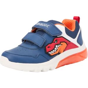 Geox J CIBERDRON BOY A Sneaker, AVIO/RED, 1 UK Geox J CIBERDRON BOY A Sneaker, AVIO/RED, 1 UK